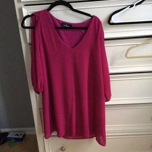 lulus dark pink dress